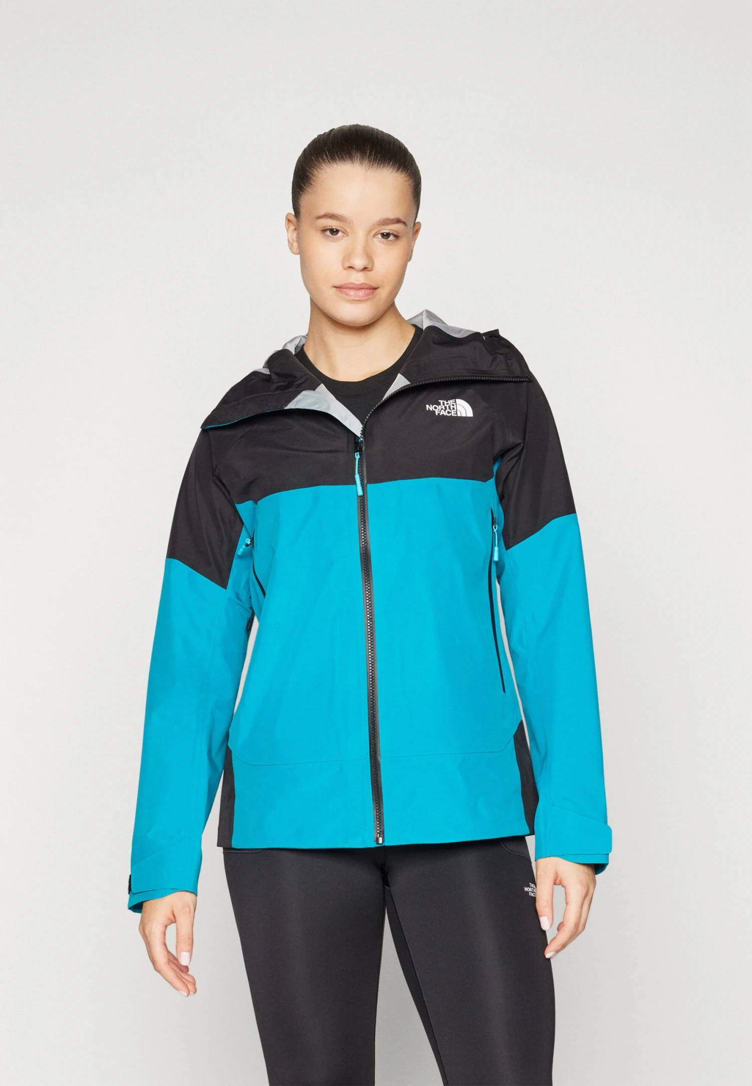 The North Face JAZZI JACKET - Hardshell Jacket - Deep Teal/black 3 The North Face JAZZI JACKET - Hardshell Jacket - Deep Teal/black