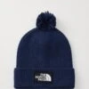The North Face LOGO BOX POM BEANIE UNISEX - Beanie - Summit Navy -The North Face c3c07cc5cdd341ac8ff9df2101db4430 2