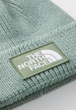 The North Face LOGO BOX CUFFED BEANIE UNISEX - Beanie - Slate Moss-bark Mist -The North Face c3de8877663845828d85af92133c947d