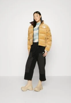 The North Face Reversible Nuptse Jacket - Down Jacket - Almond Butter/Coal Brown -The North Face c7f69ce47c4143178c967979acaa316e