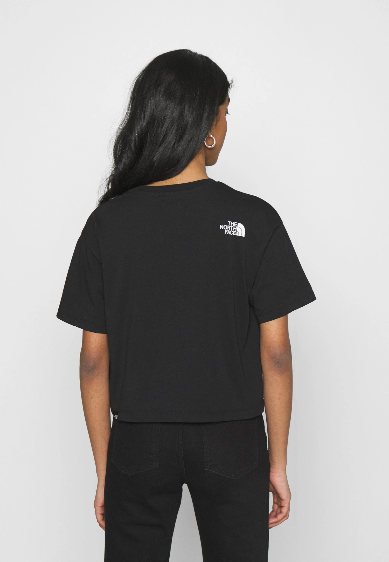 The North Face Cropped Fine Tee - Print T-Shirt - Black 5 The North Face Cropped Fine Tee - Print T-Shirt - Black - Image 3