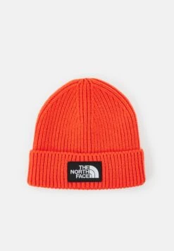 The North Face Logo Box Cuffed Beanie Unisex - Beanie - Retro Orange