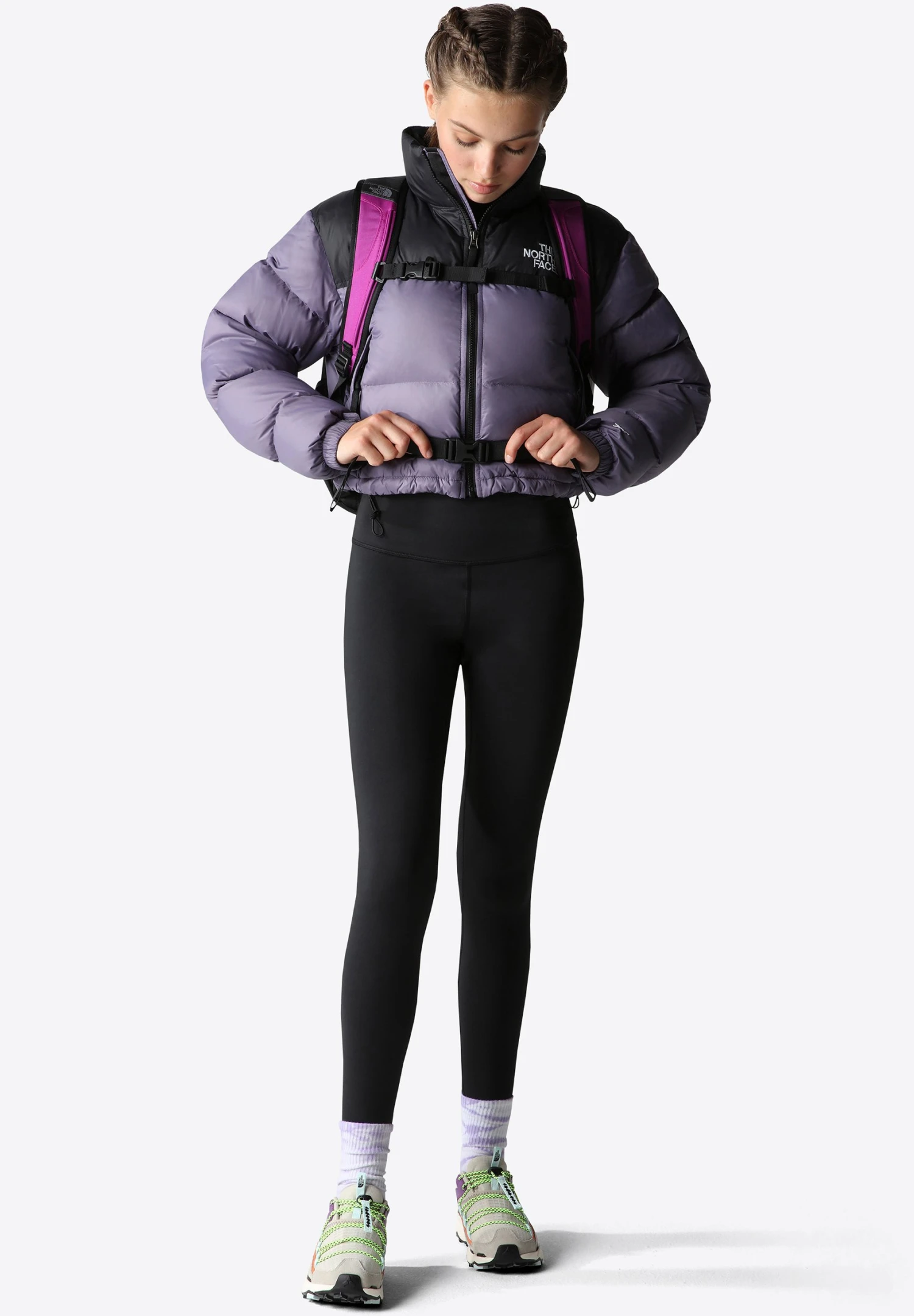 The North Face Nuptse Short Jacket - Down Jacket - Lunar Slate 4 The North Face Nuptse Short Jacket - Down Jacket - Lunar Slate - Image 2