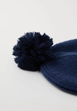 The North Face LOGO BOX POM BEANIE UNISEX - Beanie - Summit Navy -The North Face d089a7706d8f461baa66d871e6104e89