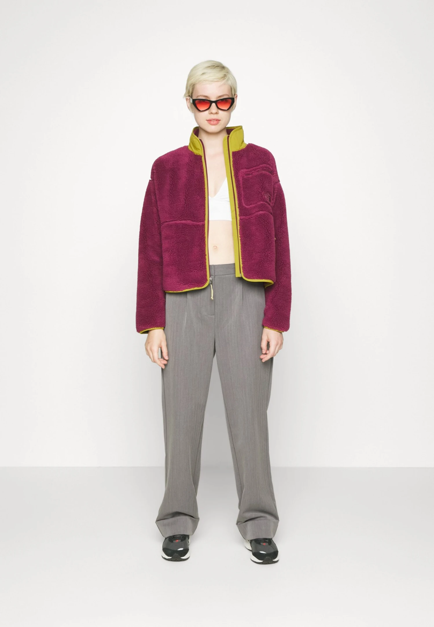 The North Face Extreme Jacket - Fleece Jacket - Boysenberry/Sulphur Moss 7 The North Face Extreme Jacket - Fleece Jacket - Boysenberry/Sulphur Moss - Image 5