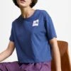 The North Face Cropped Fine Tee - Print T-Shirt - Shady Blue -The North Face d4fe7756d2374397ad8efbaecb5bbf88