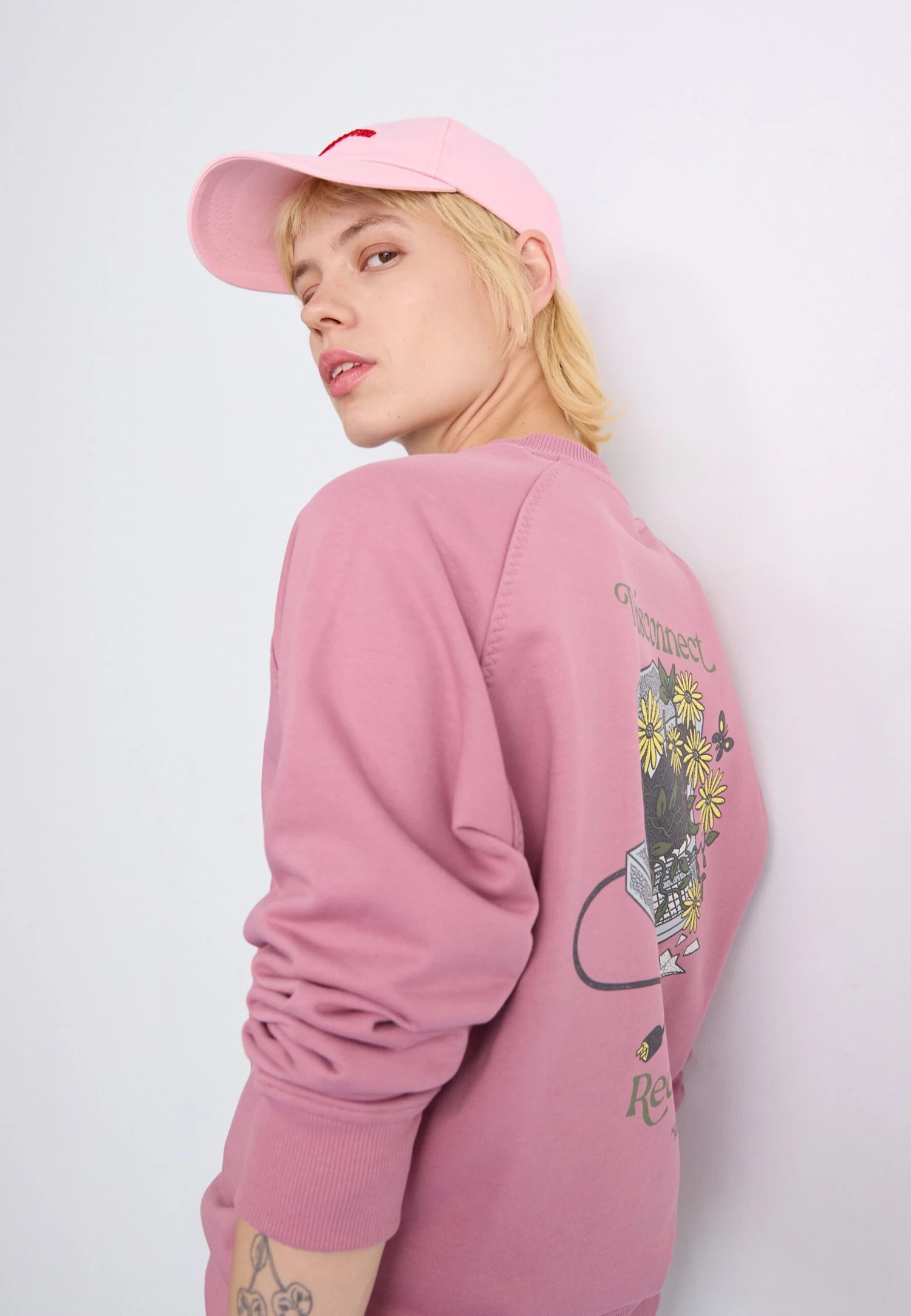 The North Face CONNECT RELAXED CREW GRAPHIC - Sweatshirt - Nostalgia Rose 6 The North Face CONNECT RELAXED CREW GRAPHIC - Sweatshirt - Nostalgia Rose - Image 4