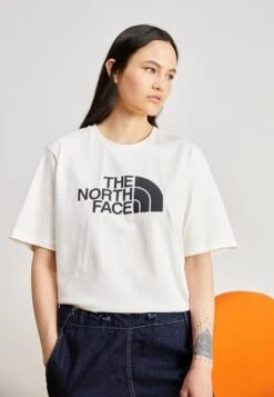 The North Face Easy Tee - Print T-Shirt - Gardenia White