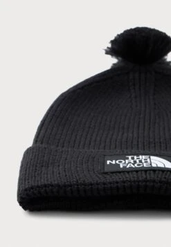 The North Face LOGO BOX POM BEANIE UNISEX - Beanie - Black -The North Face edda2f07406f4f1d89d97dfd21db3c1a