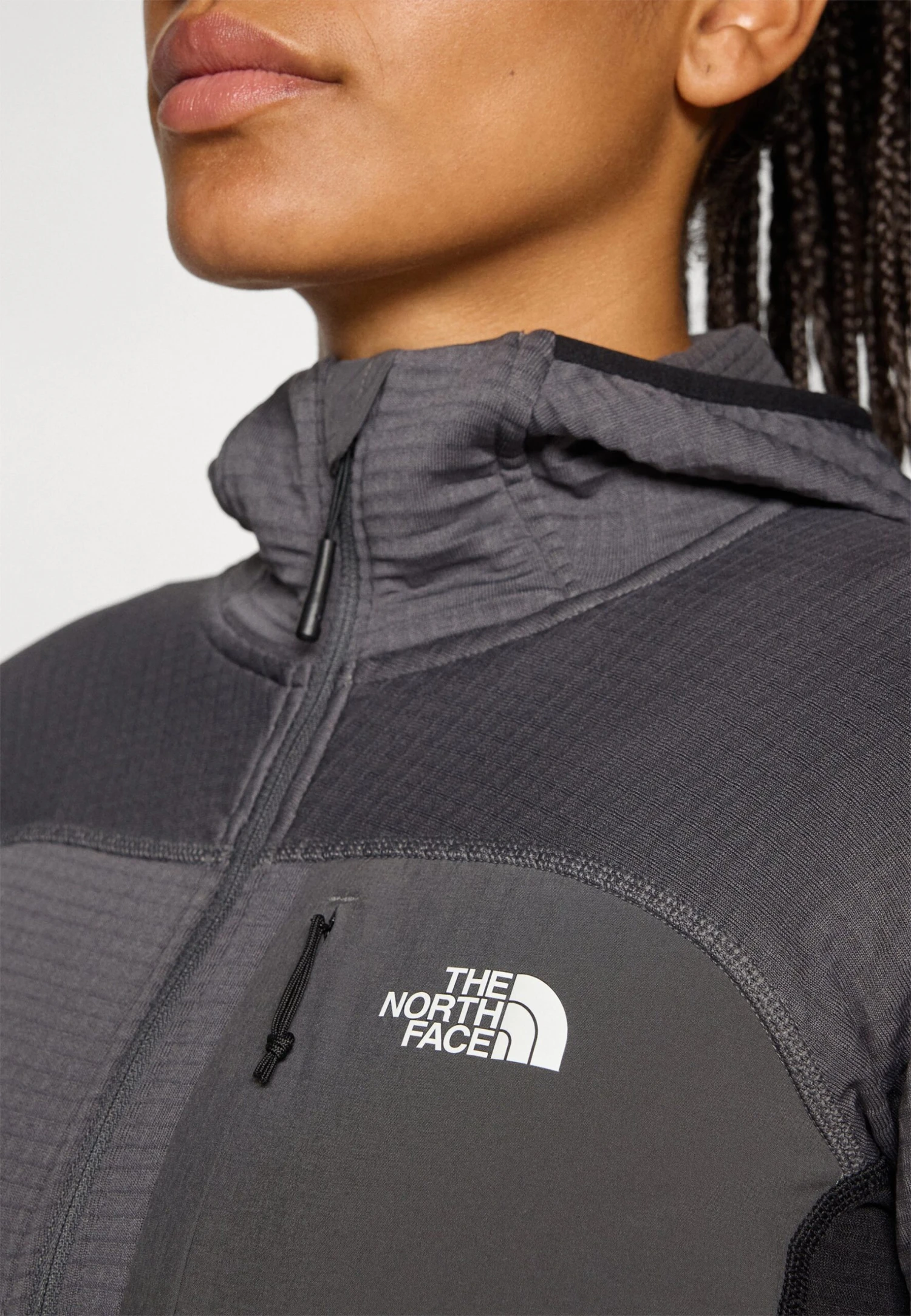 The North Face POLARTEC POWERGRID STORMGAP HOODIE - Zip-up Sweatshirt - Anthracite Grey/black 8 The North Face POLARTEC POWERGRID STORMGAP HOODIE - Zip-up Sweatshirt - Anthracite Grey/black - Image 6