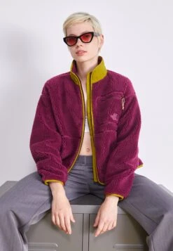 The North Face Extreme Jacket - Fleece Jacket - Boysenberry/Sulphur Moss