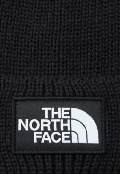 The North Face LOGO BOX POM BEANIE UNISEX - Beanie - Black -The North Face fbacffda90b940e6994392a3d41529b0